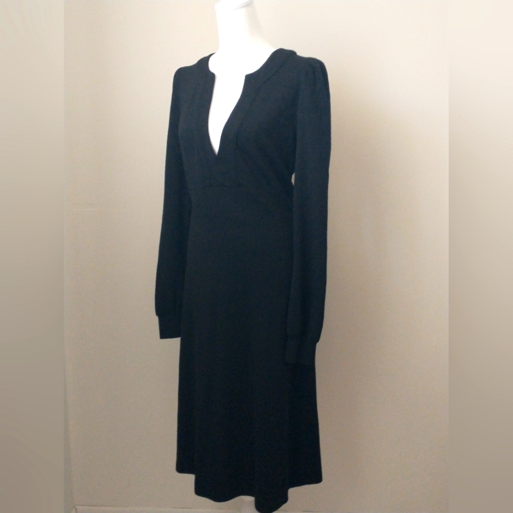 Diane Von Fursteberg wool puff sleeve midi sweater dress 10 - Picture 6 of 10